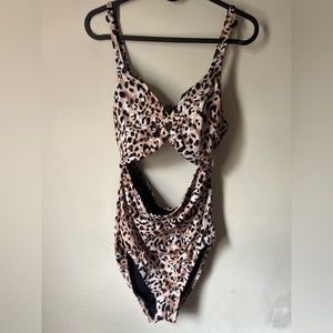 CHEETAH ONE PIECE BATHING SUIT